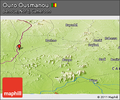 Physical Panoramic Map of Ouro Ousmanou