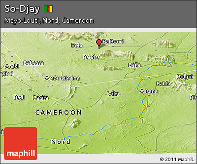 Physical Panoramic Map of So-Djay