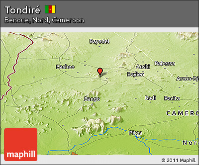 Physical Panoramic Map of Tondiré