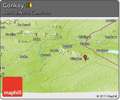 Physical Panoramic Map of Gonkoy