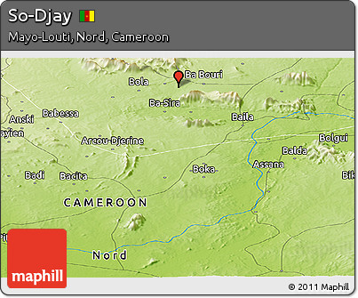 Physical Panoramic Map of So-Djay
