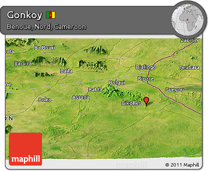 Satellite Panoramic Map of Gonkoy