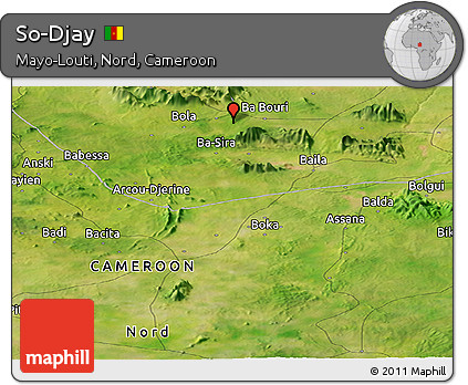 Satellite Panoramic Map of So-Djay