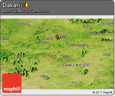 Satellite Panoramic Map of Dakari