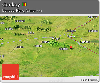 Satellite Panoramic Map of Gonkoy