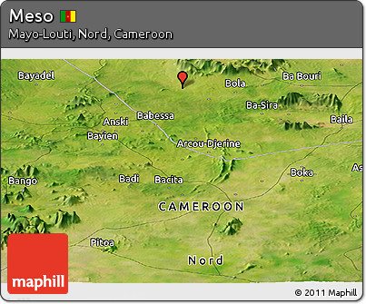 Satellite Panoramic Map of Meso