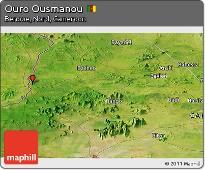 Satellite Panoramic Map of Ouro Ousmanou