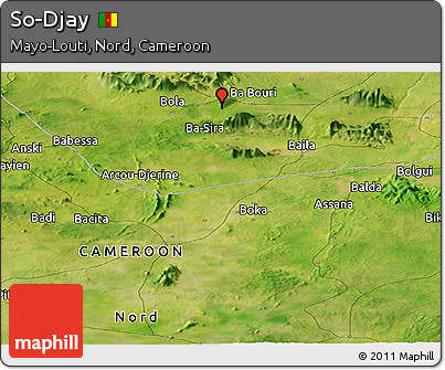 Satellite Panoramic Map of So-Djay