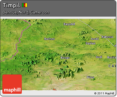 Satellite Panoramic Map of Timpil