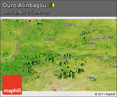 Satellite Panoramic Map of Ouro Alinbagou