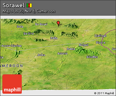Satellite Panoramic Map of Sorawel