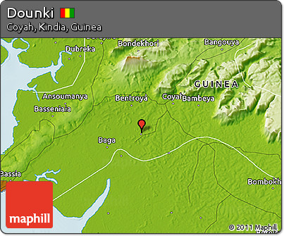 Physical 3D Map of Dounki