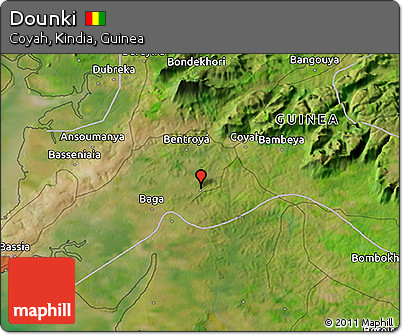 Satellite 3D Map of Dounki