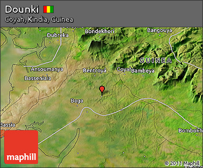 Satellite 3D Map of Dounki