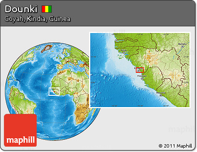 Physical Location Map of Dounki