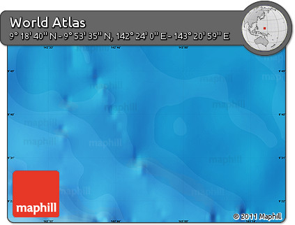 Political Map of the Area around 9° 36' 8" N, 142° 52' 30" E