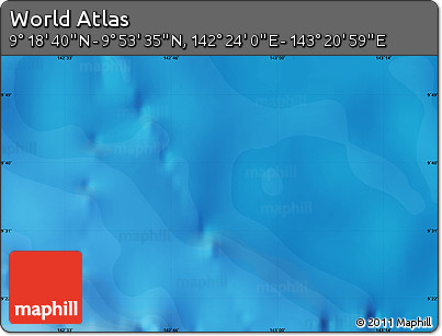 Political Map of the Area around 9° 36' 8" N, 142° 52' 30" E