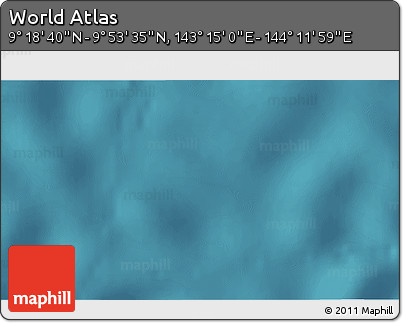 Satellite 3D Map of the Area around 9° 36' 8" N, 143° 43' 29" E