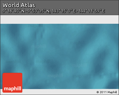 Satellite 3D Map of the Area around 9° 36' 8" N, 143° 43' 29" E