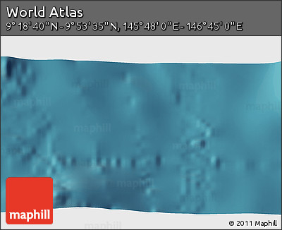 Satellite 3D Map of the Area around 9° 36' 8" N, 146° 16' 30" E