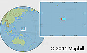 Savanna Style Location Map of the area around 9° 36' 8" N, 146° 16' 30" E