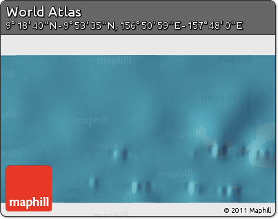 Satellite 3D Map of the Area around 9° 36' 8" N, 157° 19' 29" E
