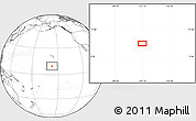 Blank Location Map of the area around 9° 36' 8" N, 157° 10' 30" W