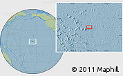 Savanna Style Location Map of the area around 9° 36' 8" N, 157° 10' 30" W, hill shading