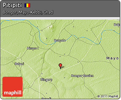 Physical 3D Map of Pitipiti