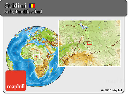 Physical Location Map of Guidimi