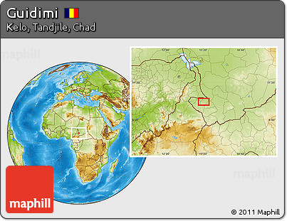 Physical Location Map of Guidimi