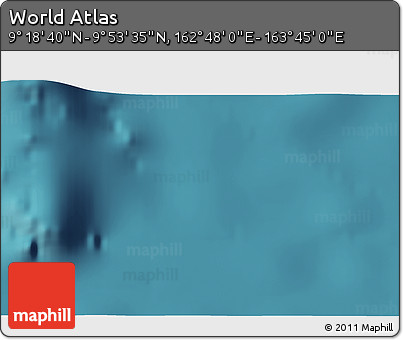 Satellite 3D Map of the Area around 9° 36' 8" N, 163° 16' 30" E