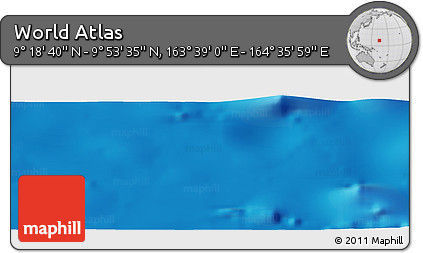 Physical Panoramic Map of the Area around 9° 36' 8" N, 164° 7' 30" E