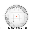 Outline Map of the Area around 9° 36' 8" N, 164° 49' 29" W, rectangular outline