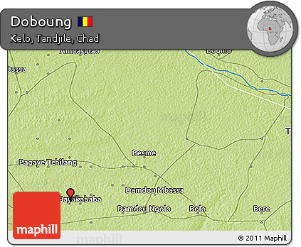 Physical 3D Map of Doboung