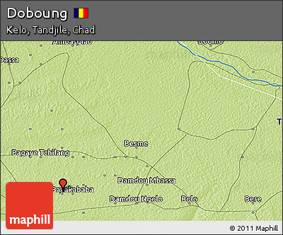 Physical 3D Map of Doboung