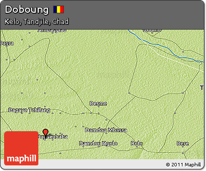 Physical 3D Map of Doboung