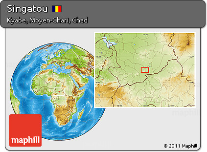 Physical Location Map of Singatou