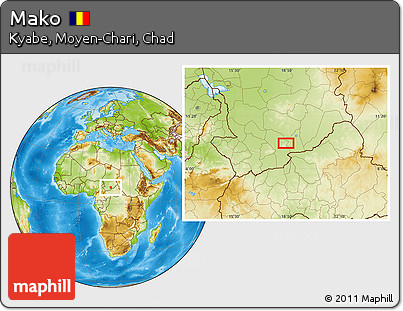 Physical Location Map of Mako