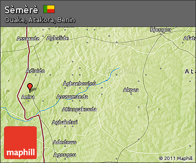 Physical 3D Map of Sèmèrè