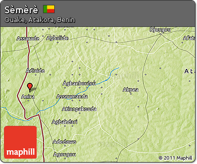 Physical 3D Map of Sèmèrè