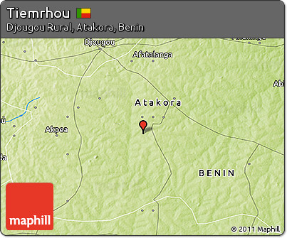 Physical 3D Map of Tiemrhou