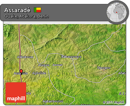 Satellite 3D Map of Assaradè