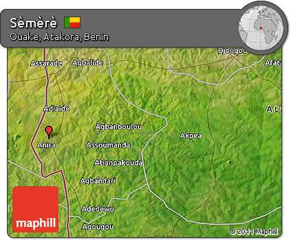 Satellite 3D Map of Sèmèrè