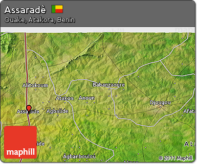 Satellite 3D Map of Assaradè