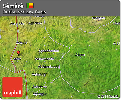 Satellite 3D Map of Sèmèrè