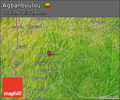 Satellite 3D Map of Agbanboulou