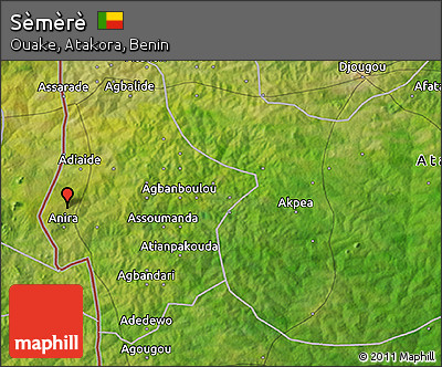 Satellite 3D Map of Sèmèrè