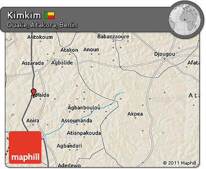Shaded Relief 3D Map of Kimkim