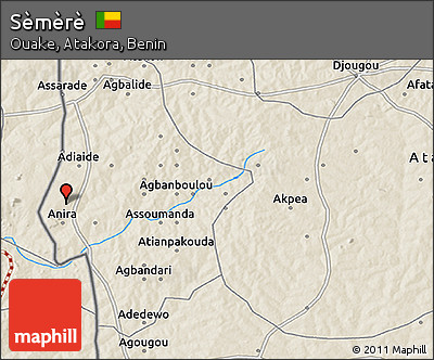 Shaded Relief 3D Map of Sèmèrè